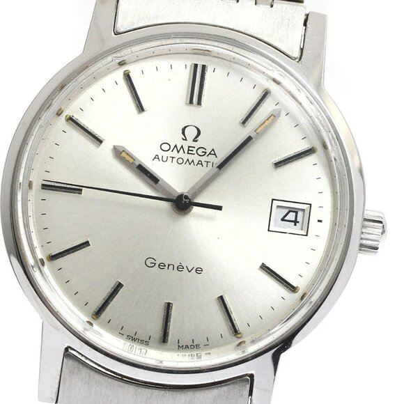 OMEGA Geneve Date Cal.1012 Silver Dial Automatic Men's Watch